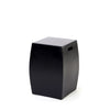 Asian Ceramics Square Garden Stool Matte Black