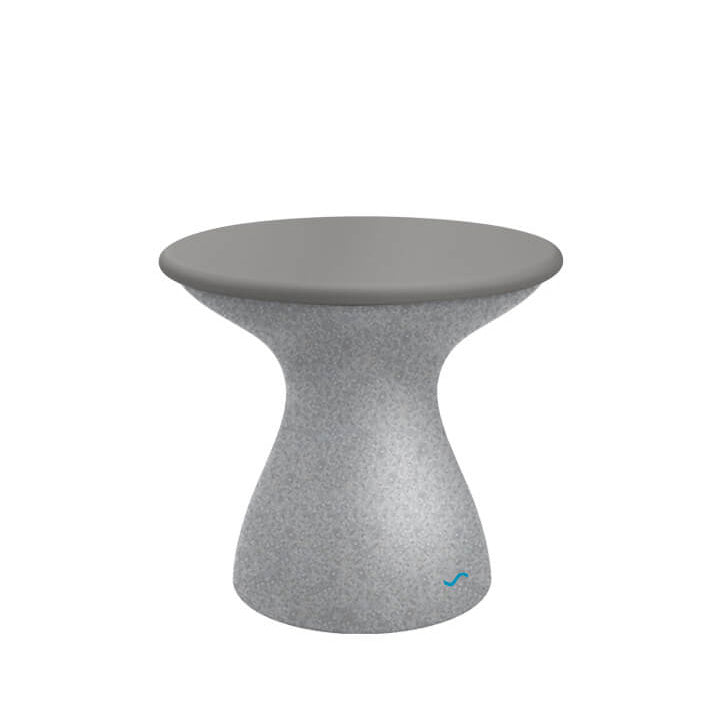 Autograph Standard Side Table Granite Gray Gray Lid