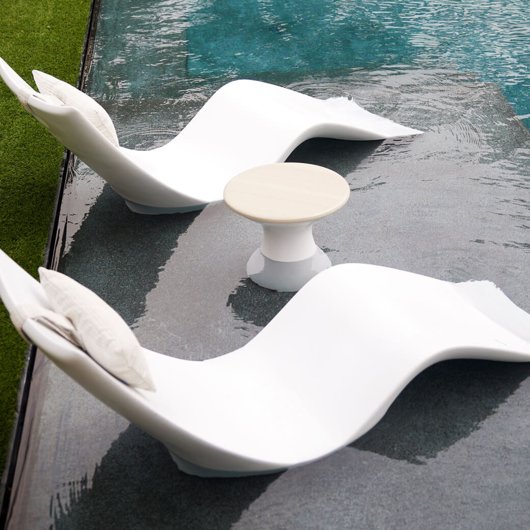 Autograph Side Table by Ledge Lounger | In Pool Sun Shelf Table | Today ...