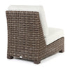 Avallon Armless Chair Crosshatch Vapor Cushions Back