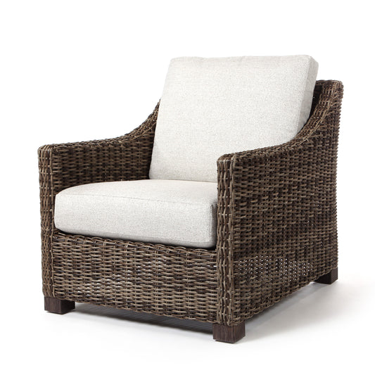 Avallon Club Chair Crosshatch Vapor Cushions