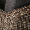 Avallon Club Chair Nurture Charcoal Cushions Hickory Weave Detail