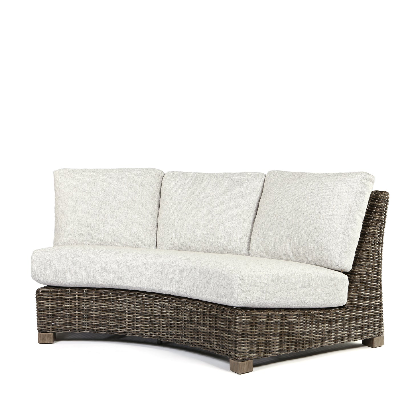 Avallon Curved Sofa Crosshatch Vapor Cushions, image 1