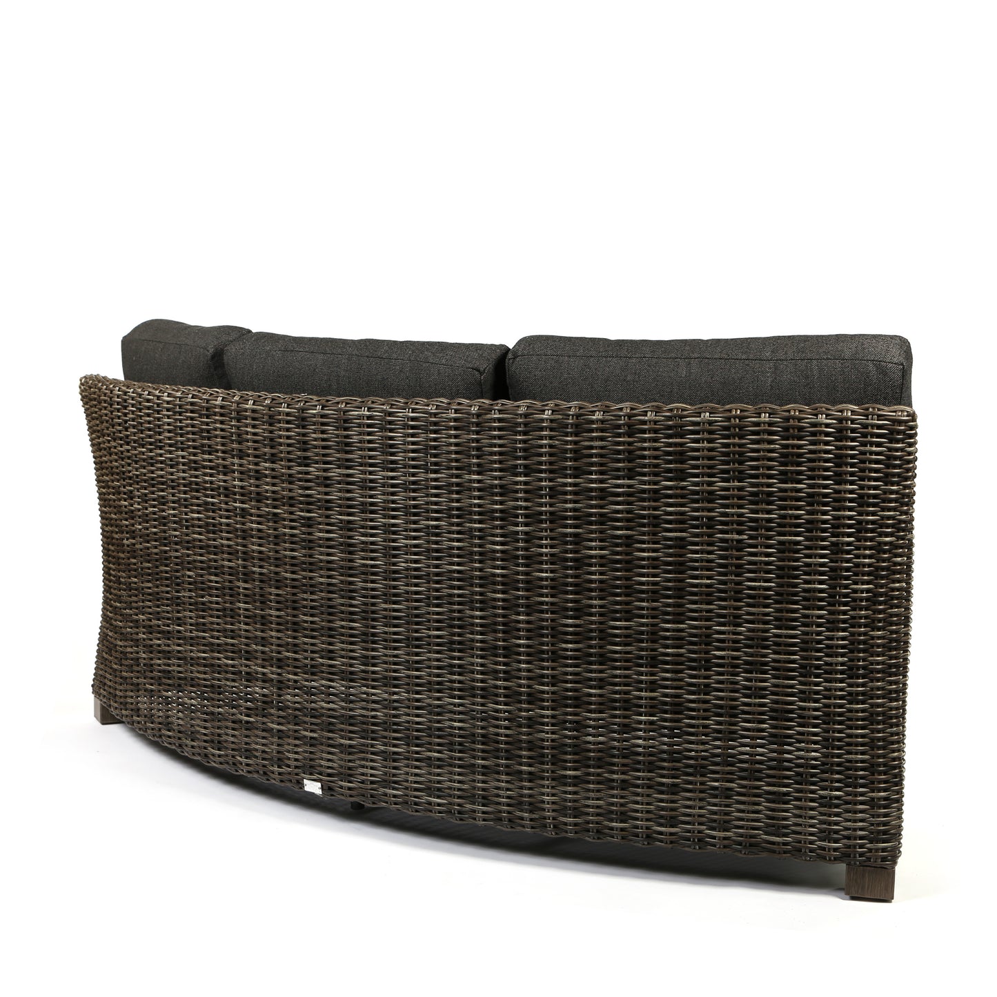 Avallon Curved Sofa Nurture Charcoal Cushions Back, image 5