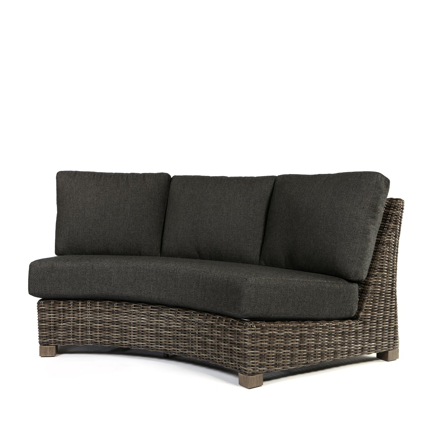 Avallon Curved Sofa Nurture Charcoal Cushions, image 2