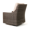 Avallon High Back Swivel Glider Club Chair Brushed Clay Cushions Back