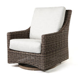 Avallon High Back Swivel Glider Club Chair Crosshatch Vapor Cushions