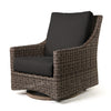 Avallon High Back Swivel Glider Club Chair Nurture Charcoal Cushions