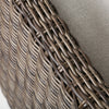 Avallon High Back Swivel Glider Club Chair Nurture Pebble Cushions Hickory Weave Detail