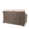 Avallon Loveseat Brushed Clay Cushions Back