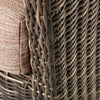 Avallon Loveseat Brushed Clay Cushions Hickory Weave Detail