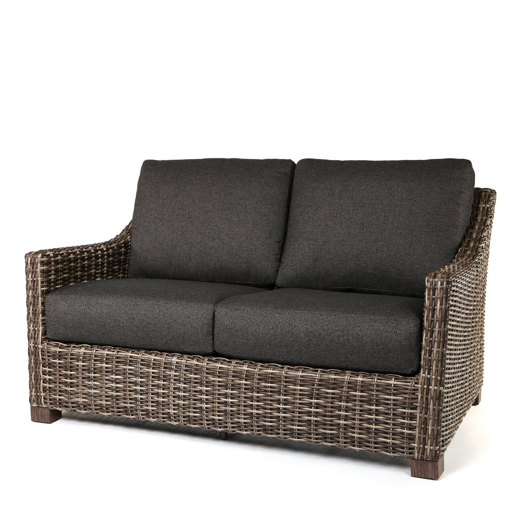 Avallon Loveseat Nurture Charcoal Cushions