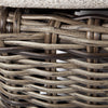 Avallon Ottoman Crosshatch Vapor Cushion Hickory Weave Detail