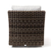 Avallon Swivel Glider Club Chair Crosshatch Vapor Cushions Back