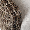 Avallon Swivel Glider Club Chair Crosshatch Vapor Cushions Hickory Weave Detail