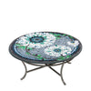 Azula Round Coffee Table Pewter Frame