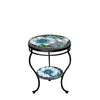 Azula Round Double Tiered Side Table Espresso Frame