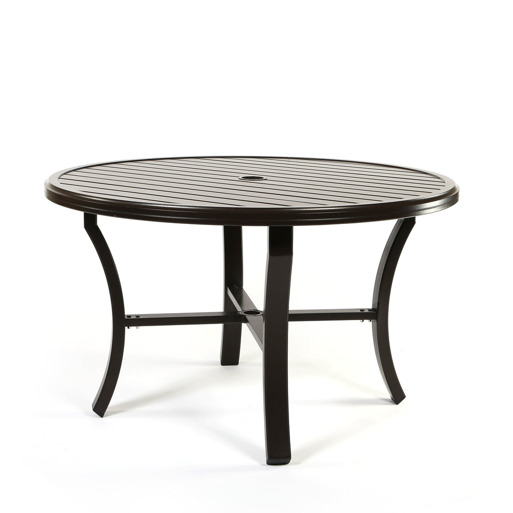 Banchetto 48" Round Slat Top Dining Table