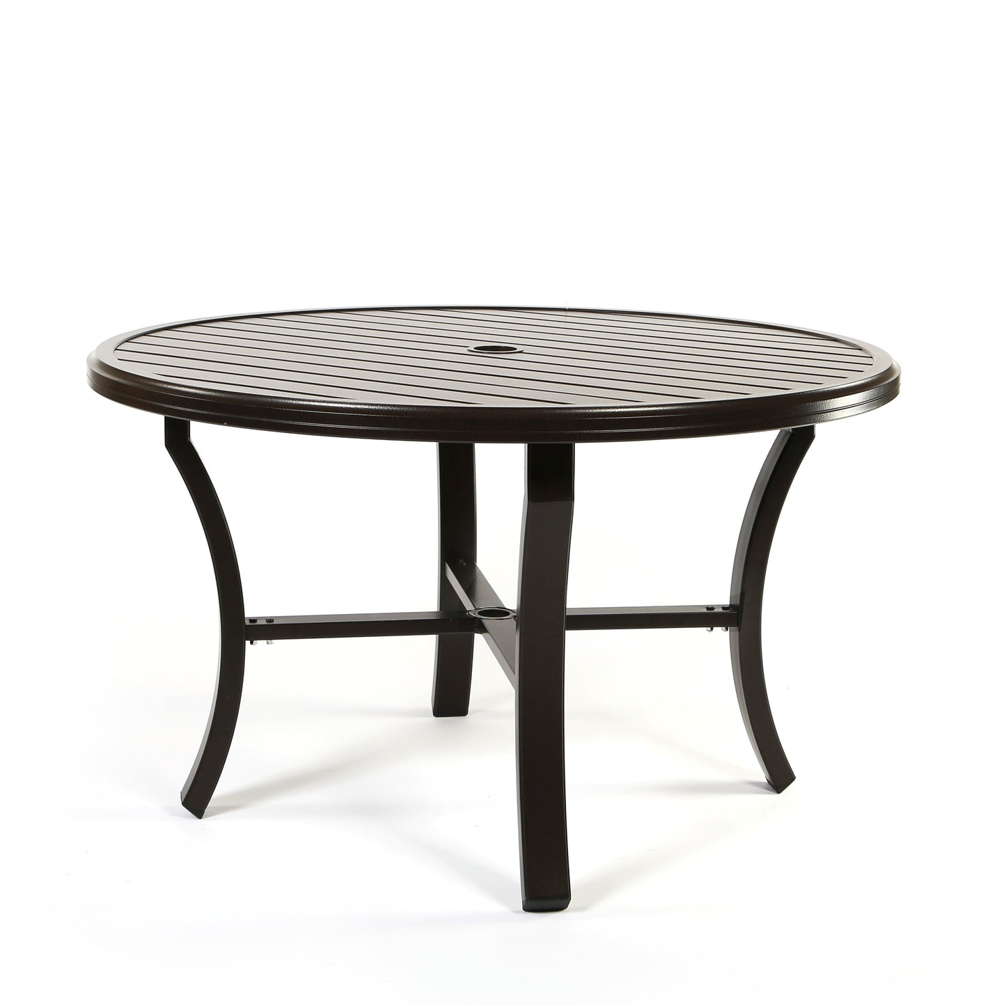 Banchetto 48" Round Slat Top Dining Table, image 1