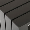 Bari C Table Graphite Finish Detail