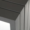 Bari Console Table Graphite Finish Detail