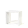 Bari End Table White Finish