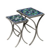 Belcarra Nesting Table Set Pewter Frame