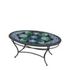 Belcarra Oval Coffee Table Black Frame
