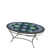 Belcarra Oval Coffee Table Pewter Frame