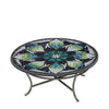 Belcarra Round Coffee Table Pewter Frame
