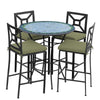 Belize 42d Hight Dining w Milano Bar Chairs BK CIL