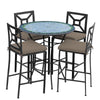 Belize 42d Hight Dining w Milano Bar Chairs BK COCOA