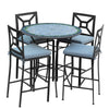 Belize 42d Hight Dining w Milano Bar Chairs BK SPA