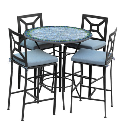 
                  Belize 42d Hight Dining w Milano Bar Chairs BK SPA - Image 19
                