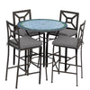 Belize 42d Hight Dining w Milano Bar Chairs ESP CS