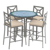 Belize 42d Hight Dining w Milano Bar Chairs PEW HB