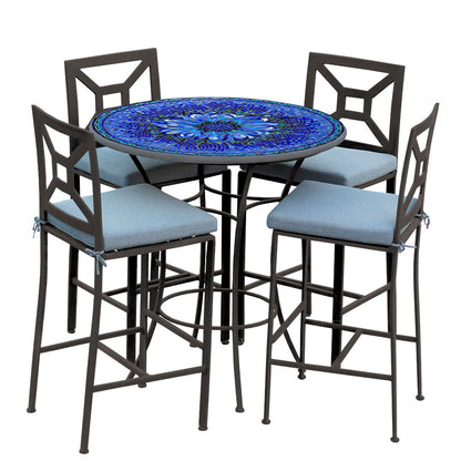 
                  Bella Bloom 42d Hight Dining w Milano Bar Chairs ESP SPA - Image 9
                