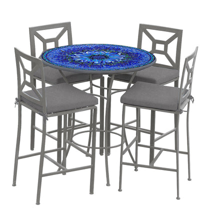 
                  Bella Bloom 42d Hight Dining w Milano Bar Chairs PEW CS - Image 5
                