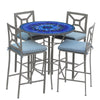 Bella Bloom 42d Hight Dining w Milano Bar Chairs PEW SPA