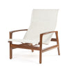 Berkeley Padded Sling Lounge Chair wiith Brushed Pecan finish