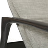 Berkeley Padded Sling Lounge Chair wiith Cast Iron finish and Ventura Alloy fabric