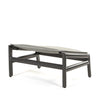 Berkeley Padded Sling Ottoman wiith Cast Iron finish Back