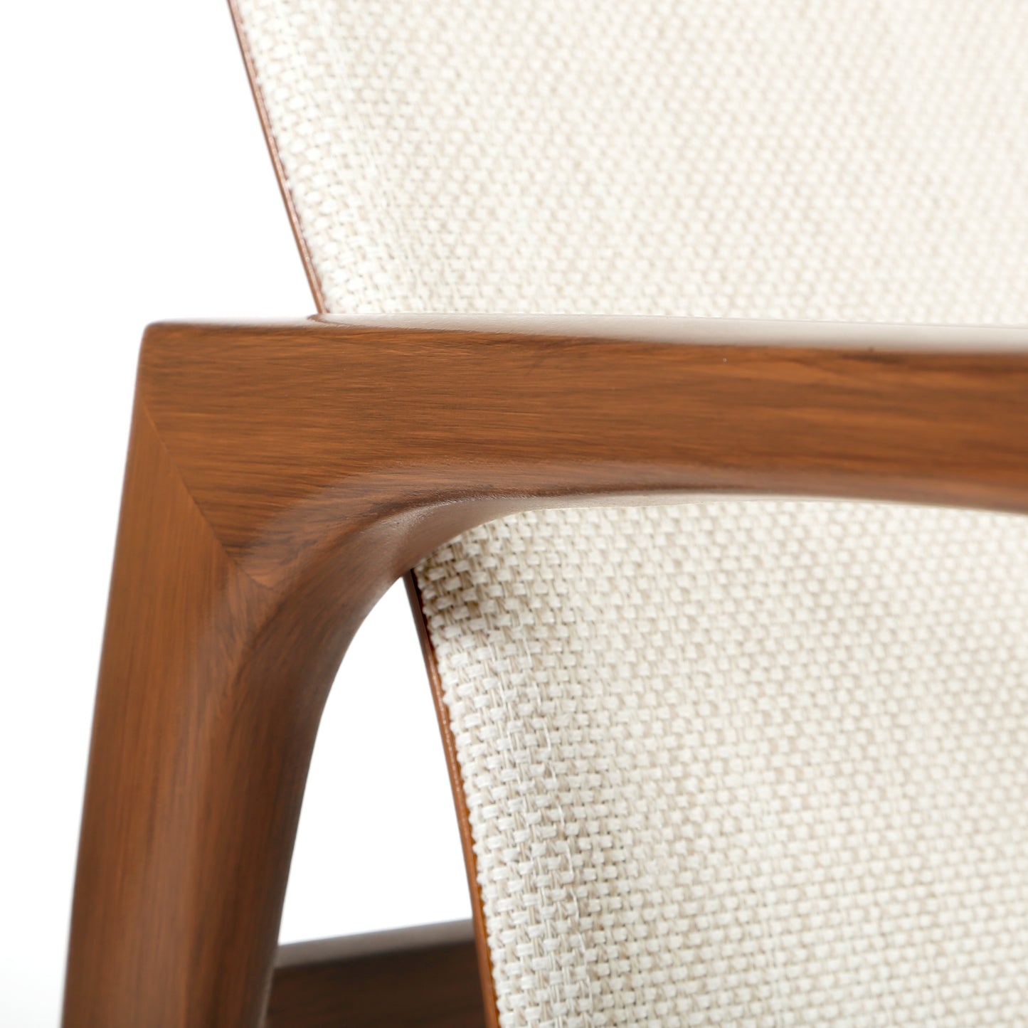 Berkeley Sling Dining Chair with Brushed Pecan finish and Site Linen fabric, image 3