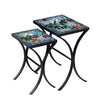 Blue Sky Hummingbird Nesting Table Set Black Frame