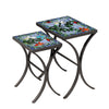 Blue Sky Hummingbird Nesting Table Set Espresso Frame