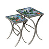 Blue Sky Hummingbird Nesting Table Set Pewter Frame