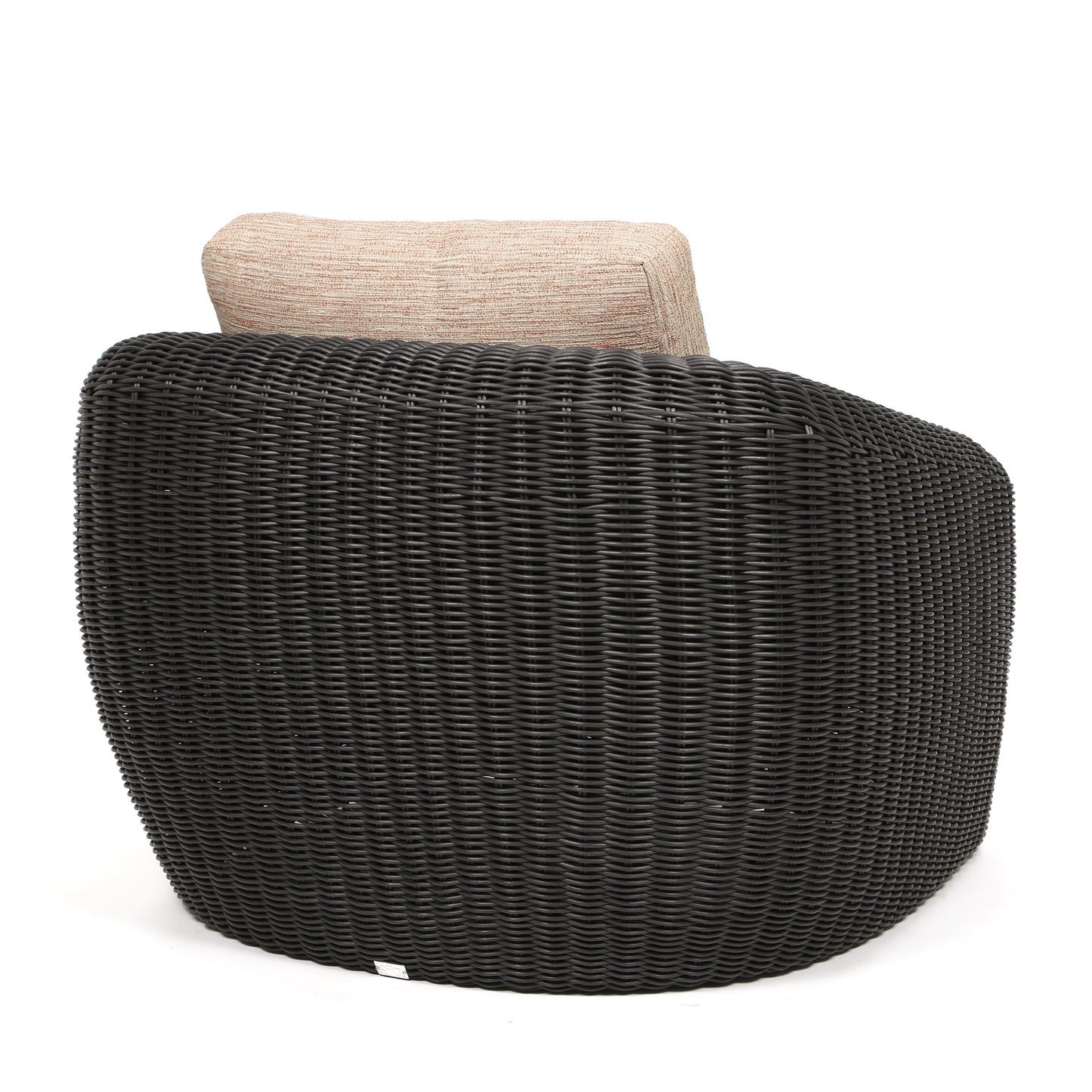Boulevard Club Chair Coal Weave Brushed Clay Cushions Back, image 9