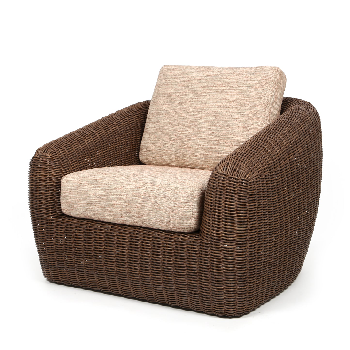 Boulevard Club Chair Hazel Weave Brushed Clay Cushions, image 10