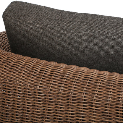 
                  Boulevard Club Chair Hazel Weave Nurture Charcoal Cushions Detail - Image 3
                