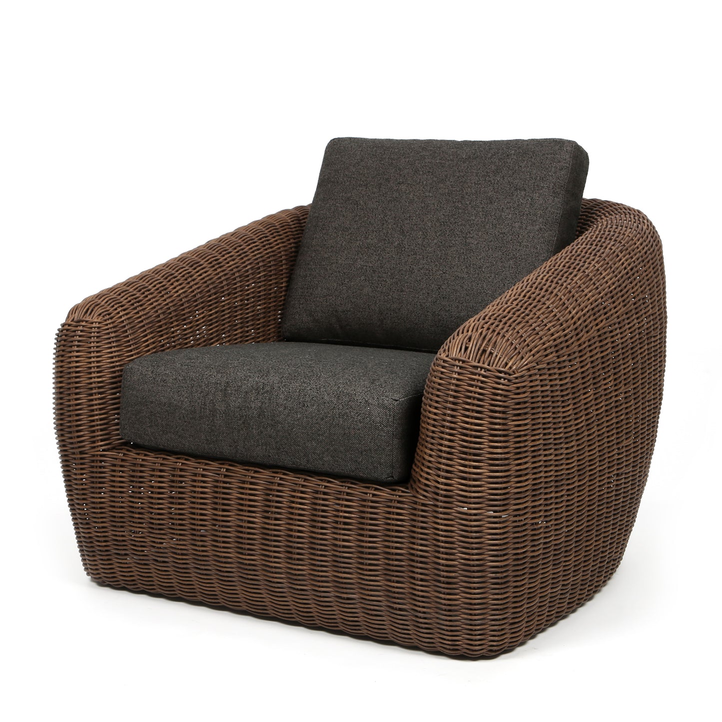 Boulevard Club Chair Hazel Weave Nurture Charcoal Cushions, image 1
